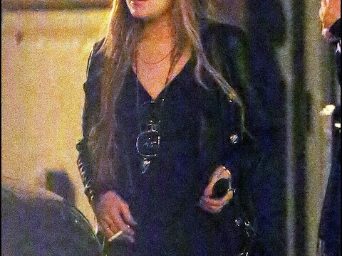 Lindsay Lohan geniet van haar laatste vrije momenten in New York.