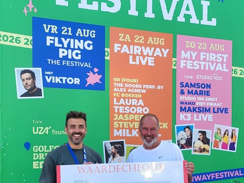 Het Fairway Festival leverde dit jaar 15.000 euro op voor het goede doel.