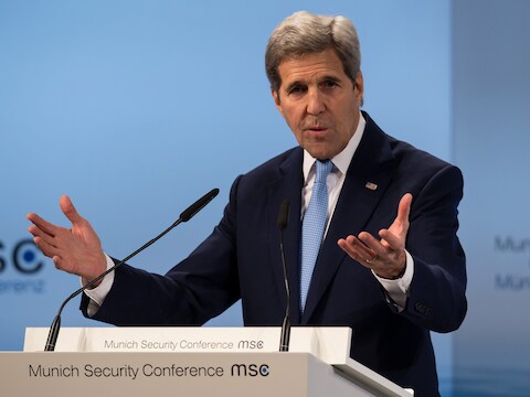De Amerikaanse buitenlandminister John Kerry.