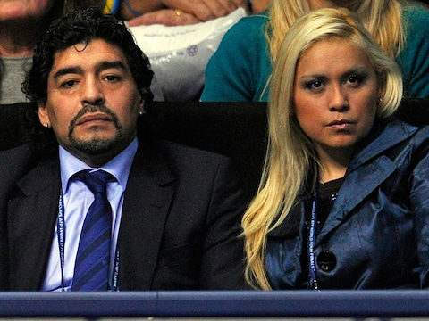 Diego Maradona en Veronica Ojeda, de moeder van zijn vierde kind.