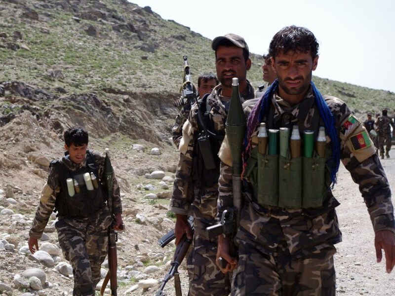 Afghaanse troepen in Alisheng