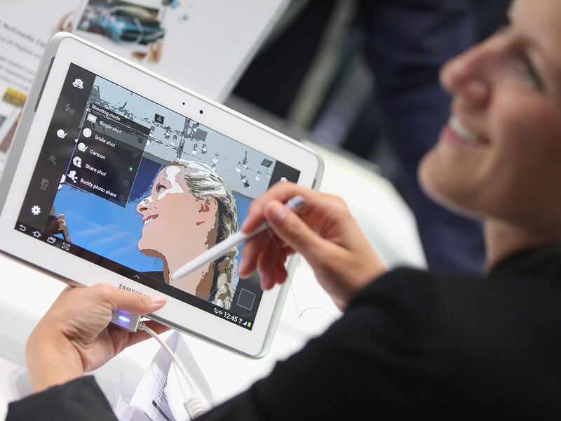 Net als deze Samsung draait de Russische tablet op Android.