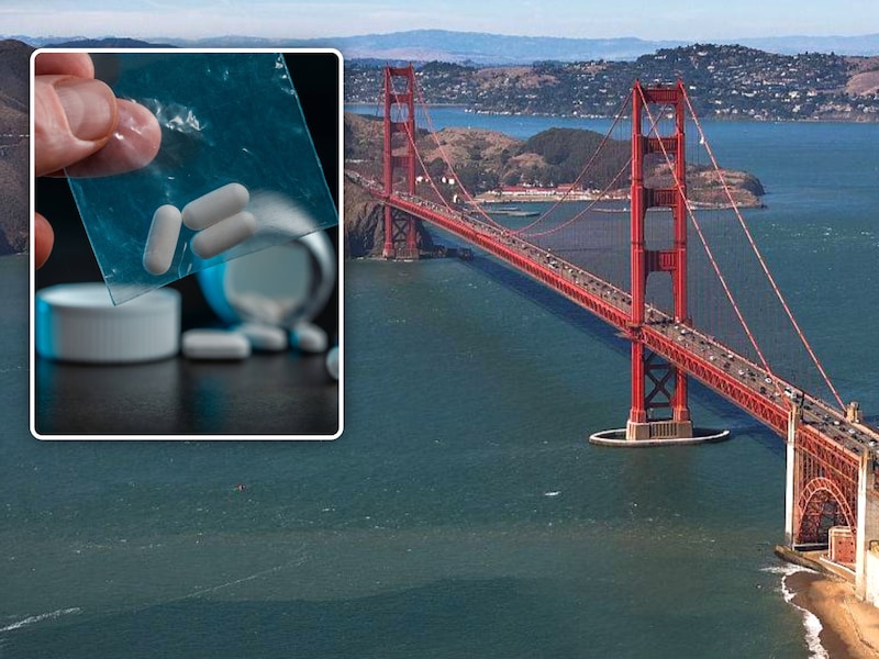 Illustratiefoto. De skyline en de Golden Gate Bridge van San Francisco 