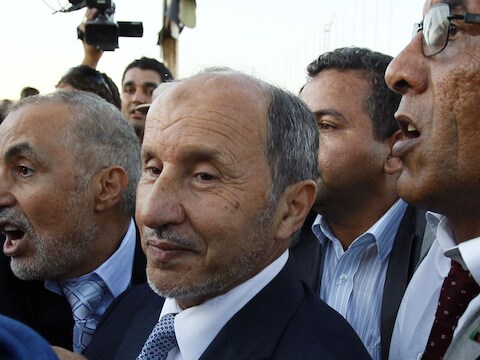 Mustafa Abdel Jalil, leider van de Libische overgangsraad.