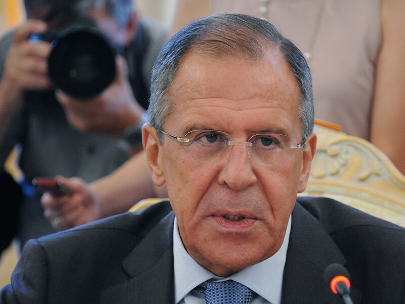 De Russische minister van Buitenlandse Zaken Sergej Lavrov.