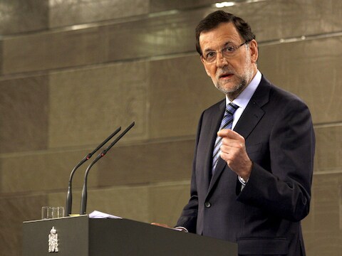 Spaanse premier Rajoy.