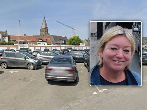 archiefbeeld van de parking Rietput / (inzet: archiefbeeld van N-VA-schepen van Mobiliteit Trui Steenhoudt)