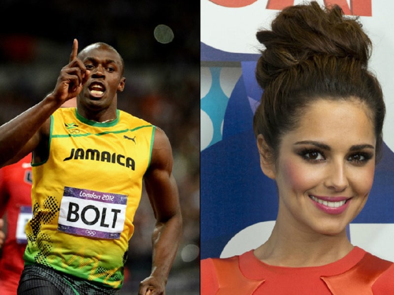 Usain Bolt valt op de Britse zangeres Cheryl Cole.
