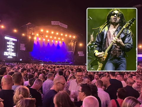 De Grote Kaai (groot beeld) staat vol voor Lenny Kravitz (inzet: archiefbeeld).