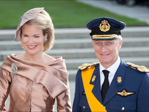 Prinses Mathilde en prins Filip.