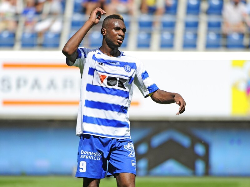 Mboyo in de wedstrijd tegen KV Mechelen.