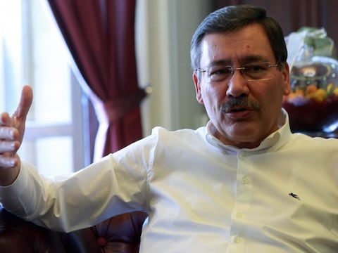 Burgemeester Melih Gökçek, burgemeester van Ankara.