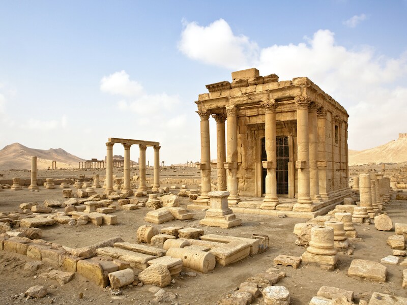 Het zou gaan om de deels gerestaureerde Tempel van Baal-Shamin.