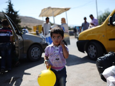 Een Syrische vluchteling in Turkije.