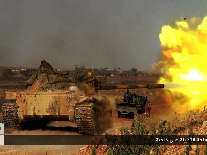 Een tank in Aleppo. Foto ter illustratie.