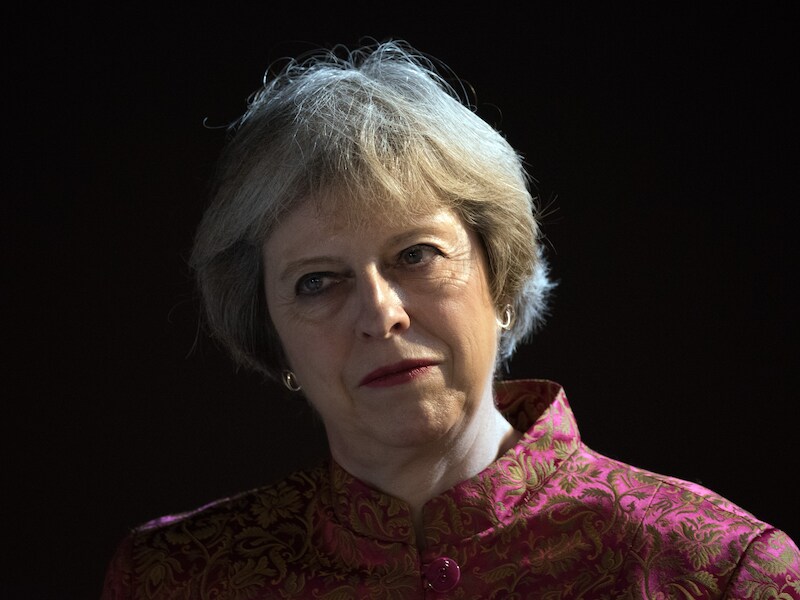 De Britse premier Theresa May.