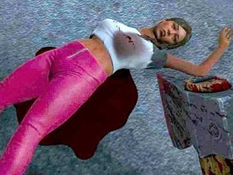 Met dit screenshot schetsen de auteurs van de petitie een beeld van GTA, dat "letterlijk een spel maakt van geweld tegen vrouwen".