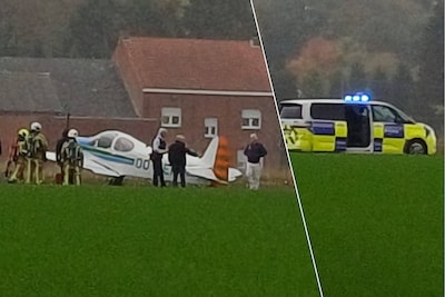Vliegtuigje maakt noodlanding in Itegem