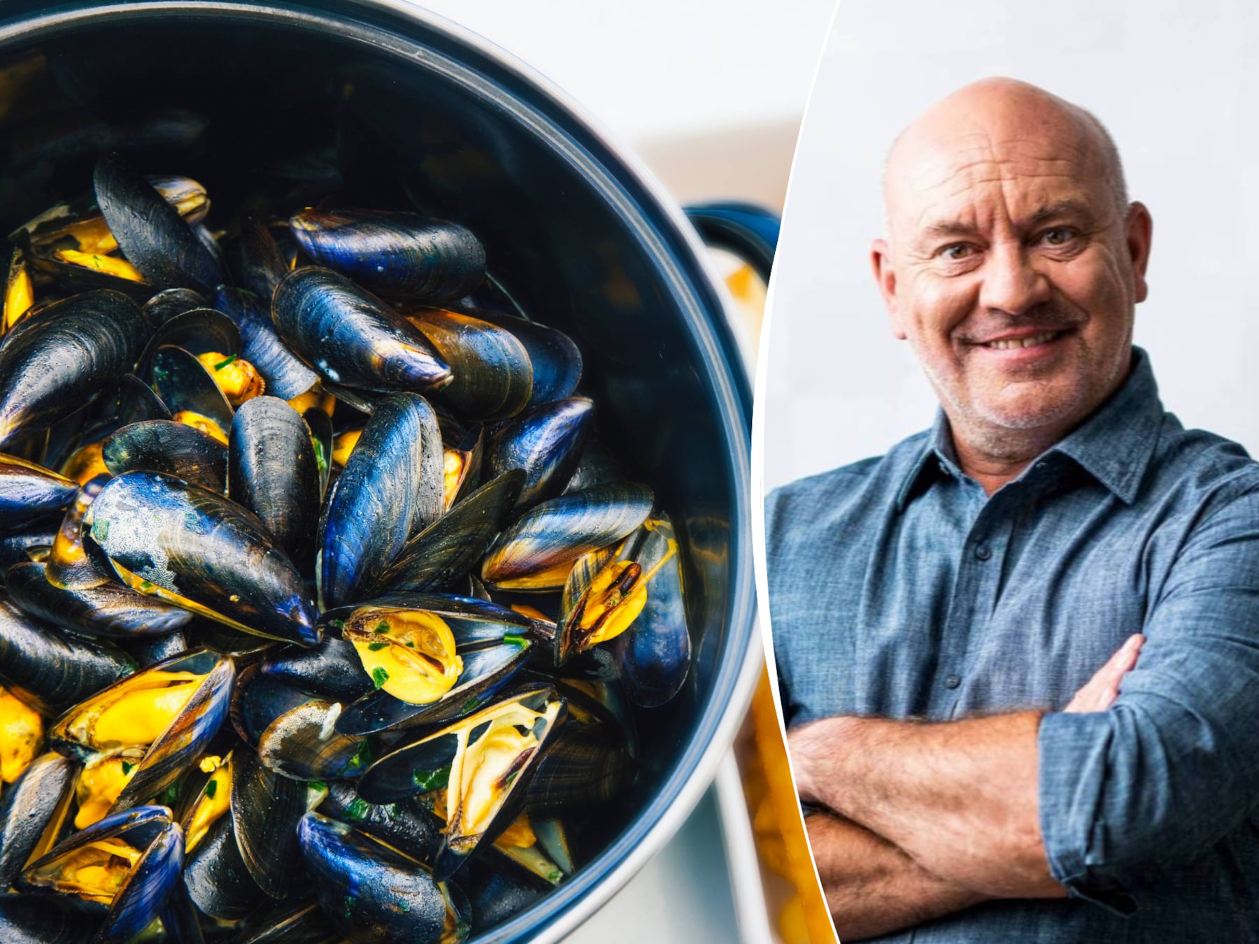 Hoe maak je mosselen zelf het lekkerst klaar? En hoe herken je een slechte mossel? Piet Huysentruyt: “Gebruik nooit zoete groenten”
