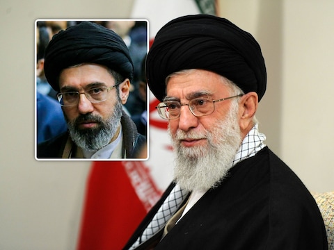 Volgens Amerikaanse en Israëlische inlichtingendiensten had ayatollah Ali Khamenei (foto) zijn zoon Mojtaba (inzet) niet als favoriete opvolger voor ogen.
