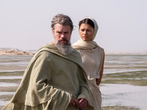 Matt Damon en Zendaya in ‘The Odyssey’.