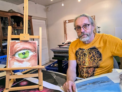 Paul De Doncker in zijn atelier.