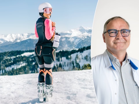  Dr. Thierry Parlevliet (UZ Gent) bespreekt de voor- en nadelen van een harnas voor wintersporters