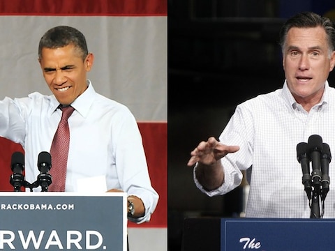 Barack Obama en Mitt Romney.