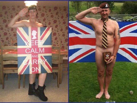 © Facebook 'Support Prince Harry with a Naked Salute'.