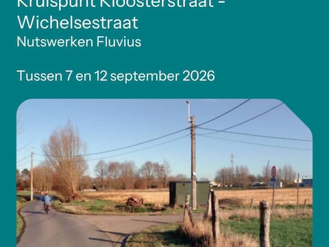 De Kloosterstraat is bijna een week afgesloten voor werken van Fluvius.