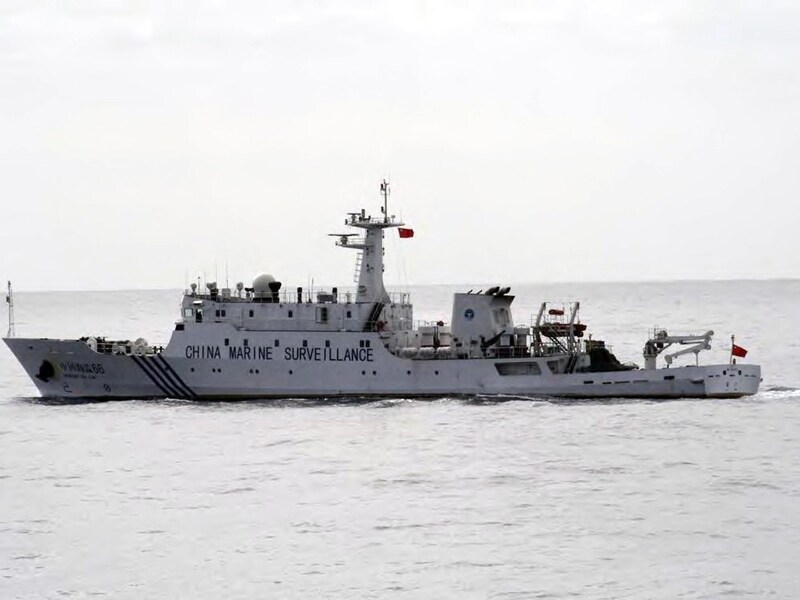 Een surveillanceschip van de Chinese marine.