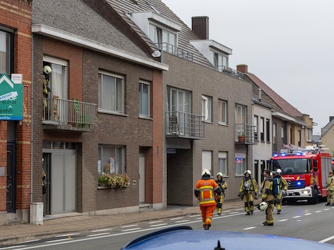 De brandweer repte zich naar de Kasteelstraat in Tielt.