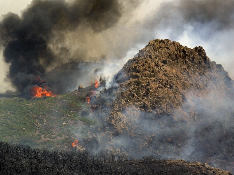 Bosbranden verwoesten het Canarische eiland La Gomera.