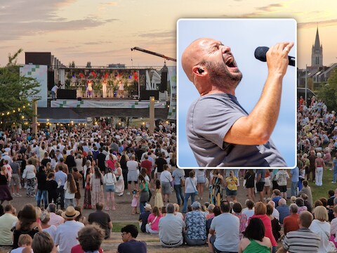 Duizenden mensen vieren avond twee van Zotte Zomer met Belle Perez in de Stadstuin. (inzet: Stan Van Samang sluit de driedelige festivalreeks af op de Grote Markt)