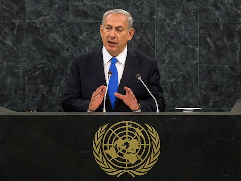 De Israëlische premier Benjamin Netanyahu.