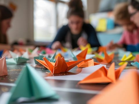 Boeken kaften tijdens familiedag in CC de Meent