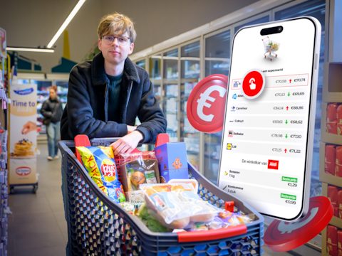 Journalist Glenn Haex vergeleek de prijzen in 6 supermarkten. 
