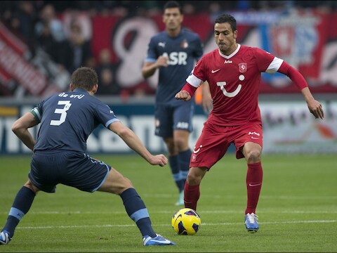 Chadli aan de slag in de bewuste wedstrijd tegen Feyenoord.
