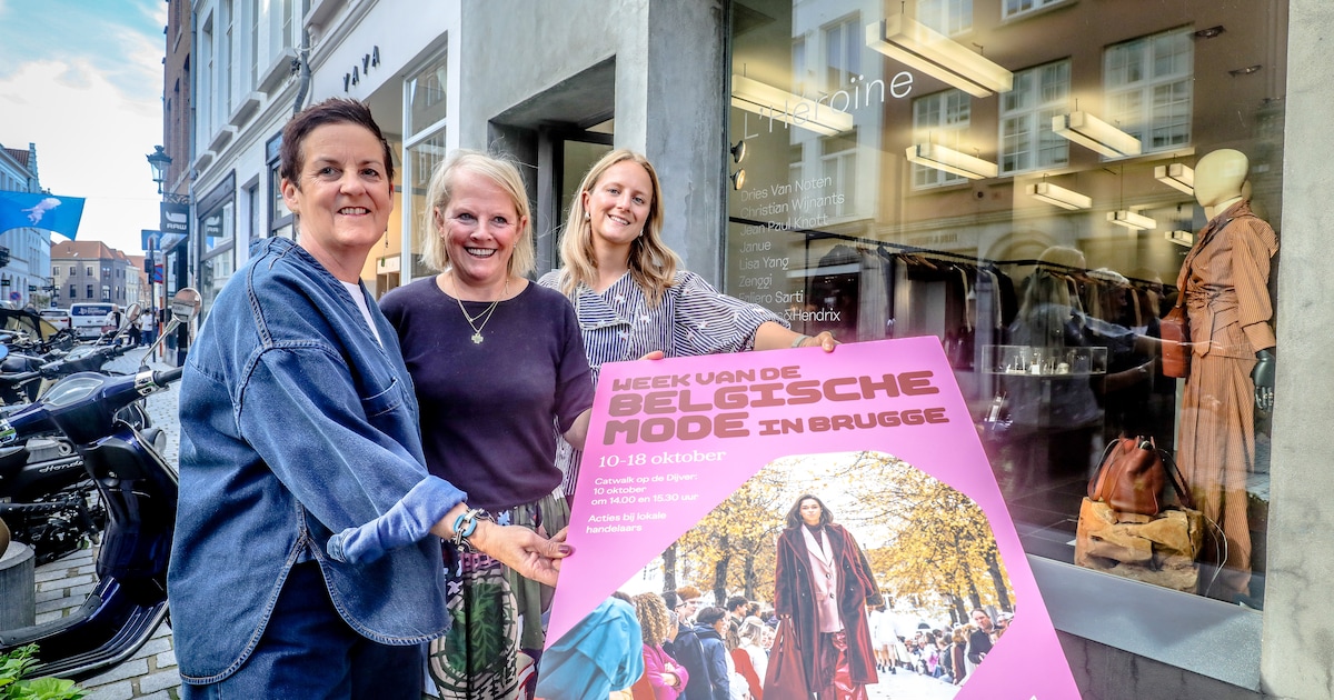 Brugge zet Belgische mode week lang in de kijker met catwalk op de ...