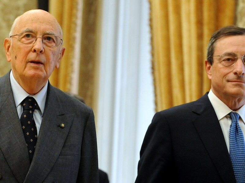 Giorgio Napolitano &amp; Mario Draghi.