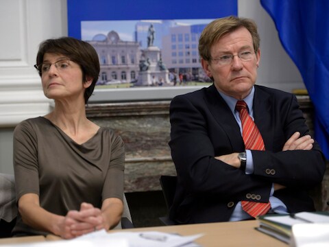 Archiefbeeld Marianne Thyssen en Johan Van Overtveldt.