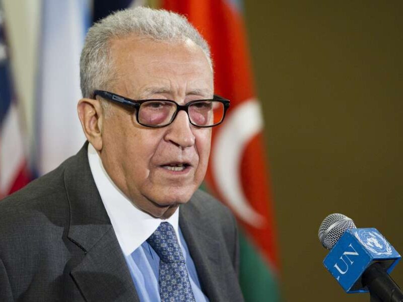 Lakhdar Brahimi, bemiddelaar voor de VN en de Arabische Liga.