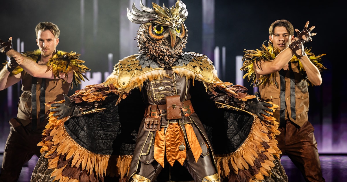 Einde verhaal voor Oehoe in ‘The Masked Singer’: “Het doet wel een ...