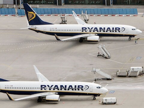 Vooral vluchten van Ryanair richting Franse en Spaanse bestemmingen zijn geschrapt.
