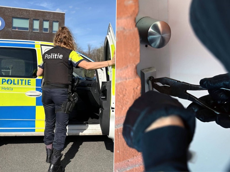 Met drone-, honden- en luchtsteun kon de politie zaterdagavond twee verdachten oppakken na een inbraakpoging in Hove. Illustratiebeelden.