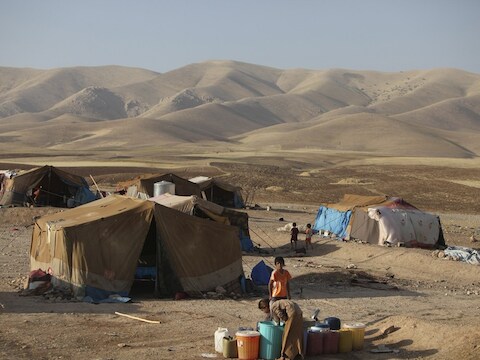 Een vluchtelingenkamp in het noorden van Irak.