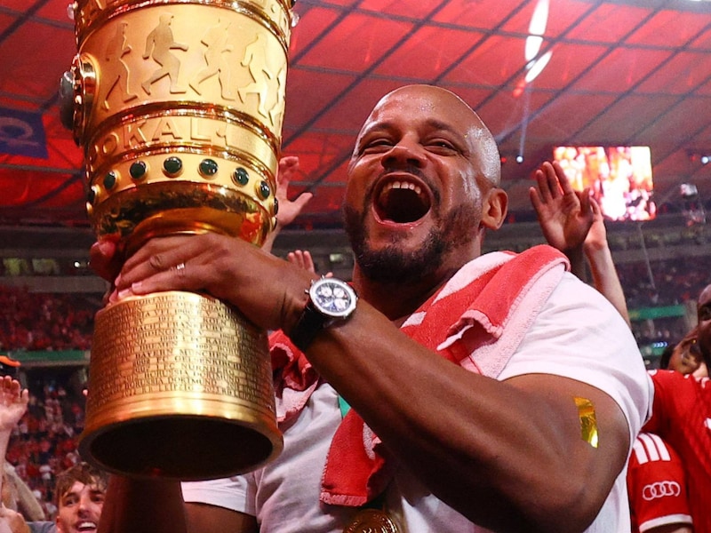 Vincent Kompany prijkt in top tien van lijst met beste clubcoaches van Europa na succesvol jaar bij Bayern München