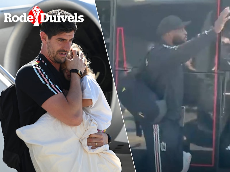 HERBELEEF. Thibaut Courtois met dochtertje op de arm, Romelu Lukaku groet fans: Rode Duivels zijn na WK-uitschakeling weer in België