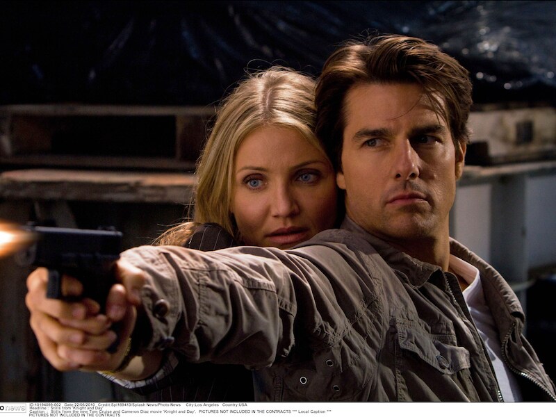 Cameron Diaz en Tom Cruise in 'Knight and Day'.