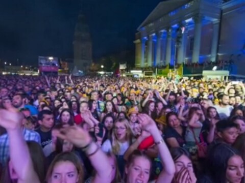 Het muziekfestival in Darmstadt